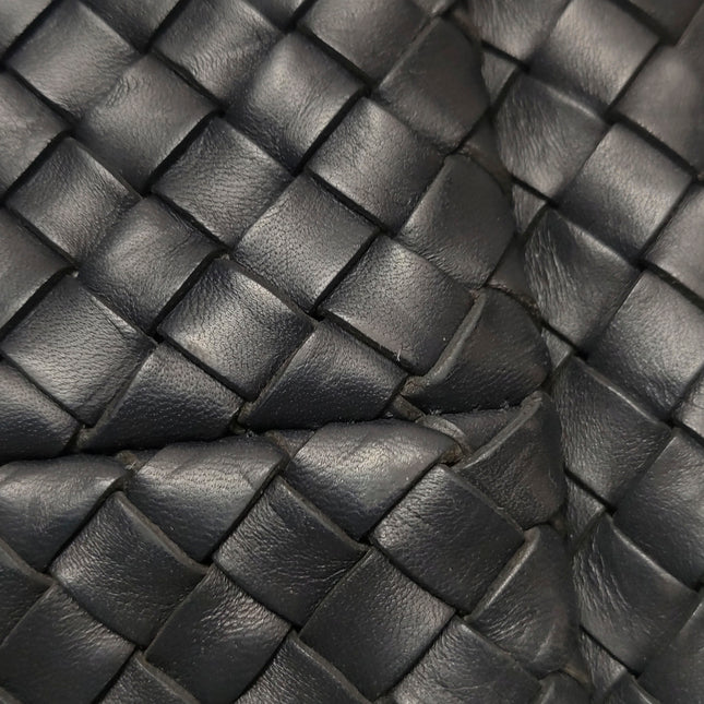 Bottega Veneta Cabat Large Intreccio Leather Tote Bag Black 40cm