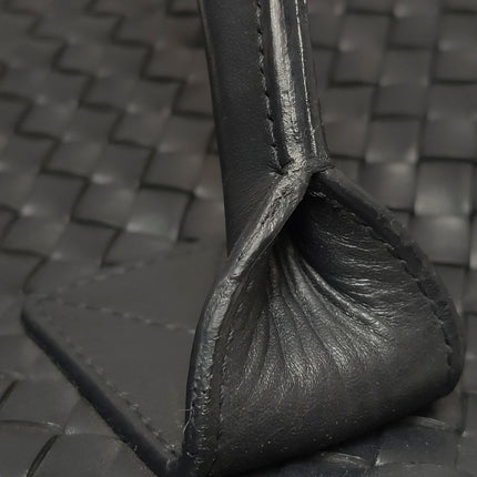 Bottega Veneta Cabat Large Intreccio Leather Tote Bag Black 40cm