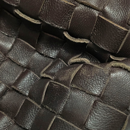 Bottega Veneta Belly Hobo Intreccio Leather Dark Chocolate Brown Large 50cm