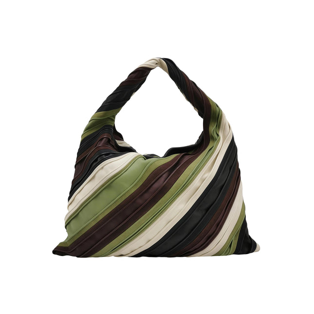 Bottega Veneta Hop Large Stripe Leather Hobo Bag 54cm