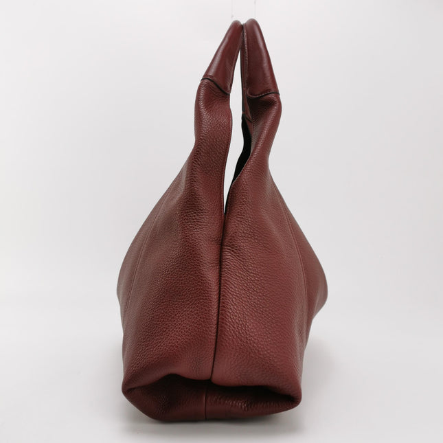 Gucci Softbit Maxi Shoulder Bag Burgundy Calfskin Leather 2024