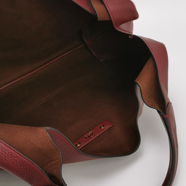 Gucci Softbit Maxi Shoulder Bag Burgundy Calfskin Leather 2024
