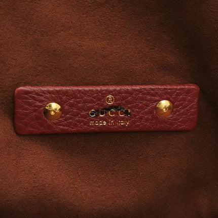 Gucci Softbit Maxi Shoulder Bag Burgundy Calfskin Leather 2024