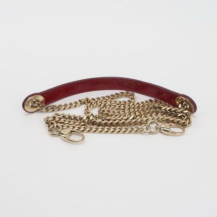 Lady Dior Mini Handbag 2017 Red Patent Leather Gold-tone Chain Strap