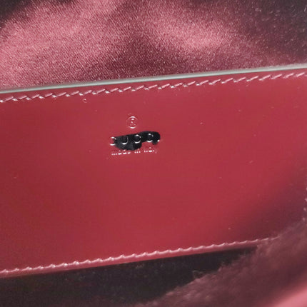 Gucci Jackie 1961 Mini Burgundy Velvet with Crystals Bag