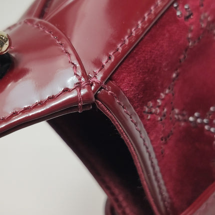 Gucci Jackie 1961 Mini Burgundy Velvet with Crystals Bag