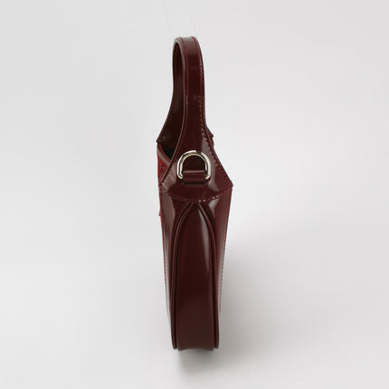 Gucci Jackie 1961 Mini Burgundy Velvet with Crystals Bag