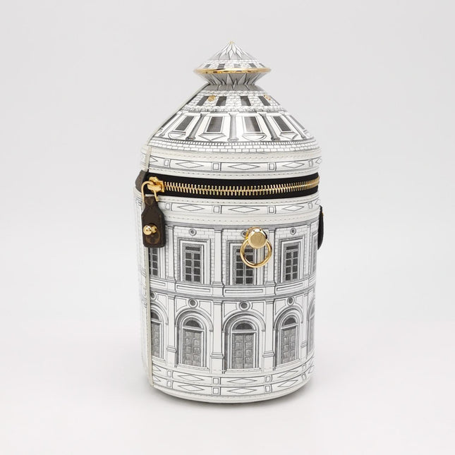 Louis Vuitton x Fornasetti Cannes Vase Architectural Patent Leather Crossbody Bag