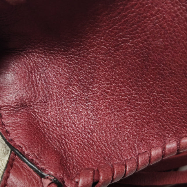 Gucci Jackie 1961 Large Red Calfskin Leather With Long Strap