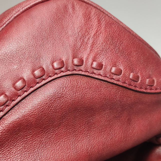 Gucci Jackie 1961 Large Red Calfskin Leather With Long Strap