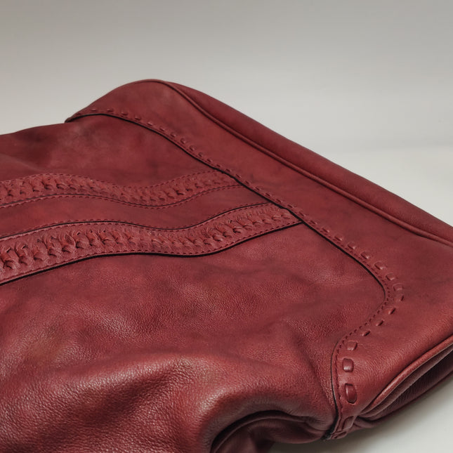 Gucci Jackie 1961 Large Red Calfskin Leather With Long Strap