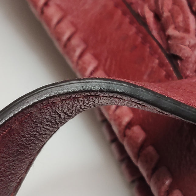 Gucci Jackie 1961 Large Red Calfskin Leather With Long Strap