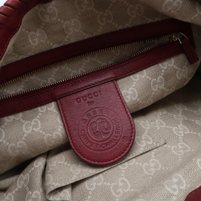 Gucci Jackie 1961 Large Red Calfskin Leather With Long Strap