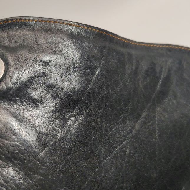 Dior Vintage Gaucho Mini Black Leather Crossbody Bag