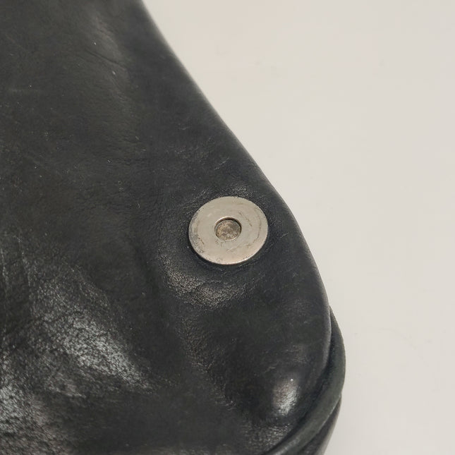 Dior Vintage Gaucho Mini Black Leather Crossbody Bag