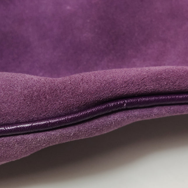 Gucci Jackie Vintage Large Purple Suede Leather Ringlets Decoration