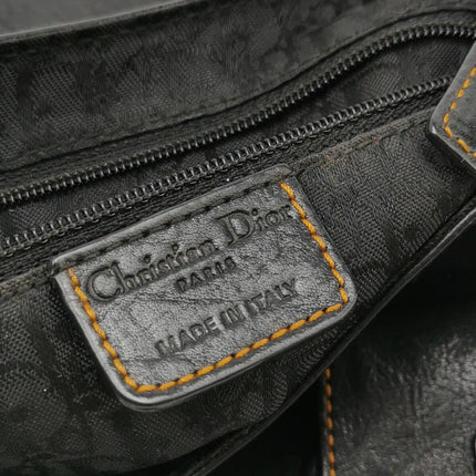 Dior Vintage Gaucho Mini Black Leather Crossbody Bag