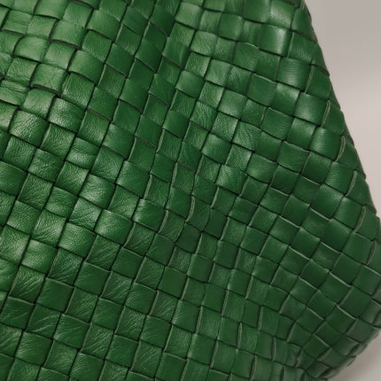 Bottega Veneta Cabat Tote Green Intreccio Leather 40cm