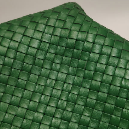 Bottega Veneta Cabat Tote Green Intreccio Leather 40cm