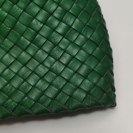 Bottega Veneta Cabat Tote Green Intreccio Leather 40cm