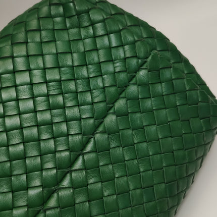 Bottega Veneta Cabat Tote Green Intreccio Leather 40cm