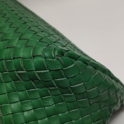 Bottega Veneta Cabat Tote Green Intreccio Leather 40cm