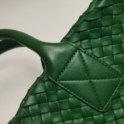 Bottega Veneta Cabat Tote Green Intreccio Leather 40cm
