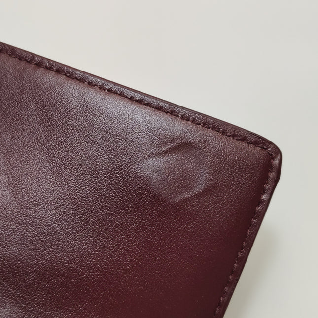 Bottega Veneta Andiamo Clutch Small Burgundy Handbag