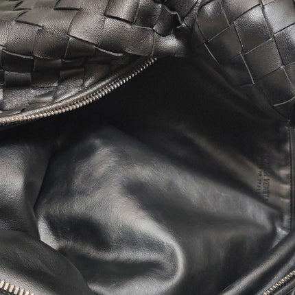 Bottega Veneta Jodie Small Black Lambskin Leather Silver Hardware