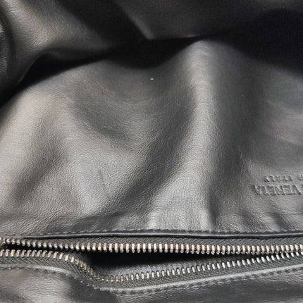 Bottega Veneta Jodie Small Black Lambskin Leather Silver Hardware