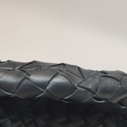 Bottega Veneta Jodie Small Black Lambskin Leather Silver Hardware