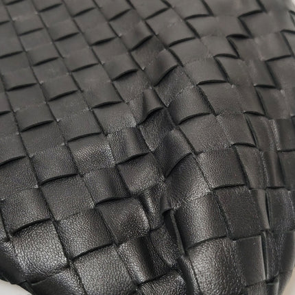 Bottega Veneta Jodie Small Black Lambskin Leather Silver Hardware