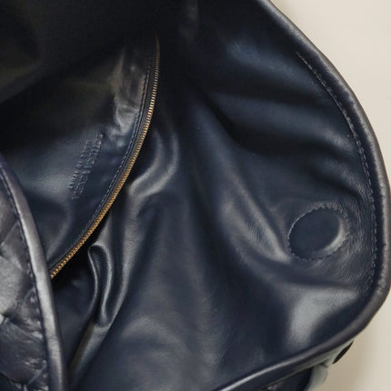 Bottega Veneta Hop Large Leather Navy Hobo Bag 55cm