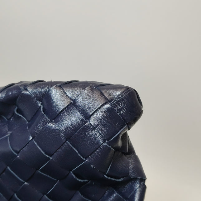 Bottega Veneta Hop Large Leather Navy Hobo Bag 55cm