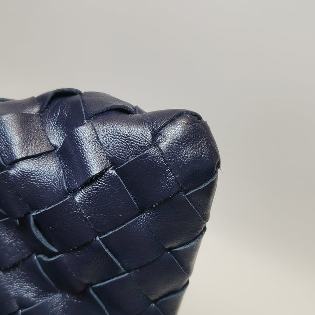 Bottega Veneta Hop Large Leather Navy Hobo Bag 55cm
