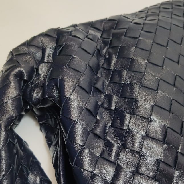 Bottega Veneta Hop Large Leather Navy Hobo Bag 55cm