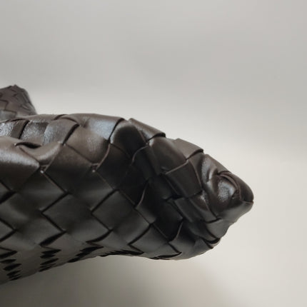 Bottega Veneta Hop Large Leather Fondant Chocolate Brown Hobo Bag