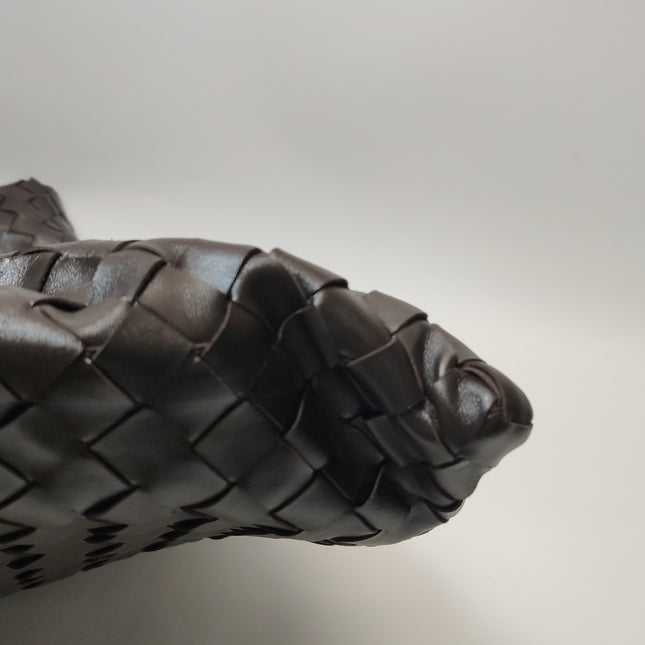 Bottega Veneta Hop Large Leather Fondant Chocolate Brown Hobo Bag