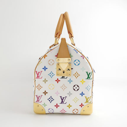 Louis Vuitton x Takashi Murakami Speedy 40 White Multicolor