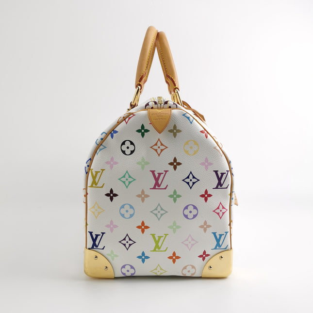 Louis Vuitton x Takashi Murakami Speedy 40 White Multicolor