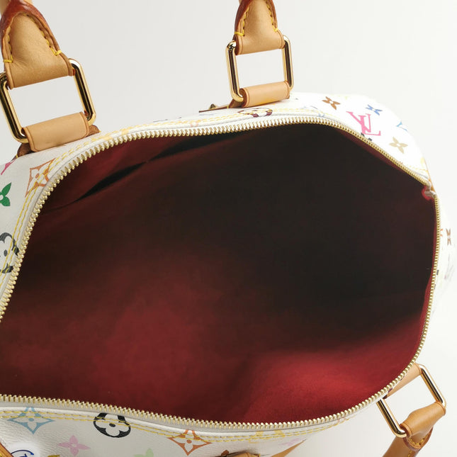 Louis Vuitton x Takashi Murakami Speedy 40 White Multicolor