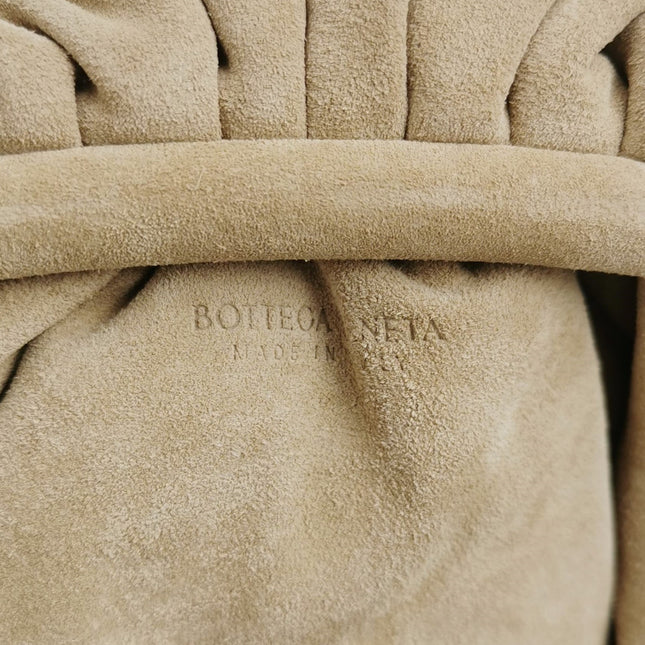 Bottega Veneta Pouch Mini Brown Suede with Multicolor Gems
