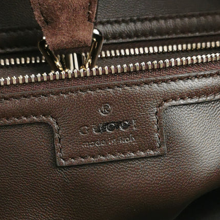 Gucci Jackie 1961 Large Dark Brown Suede Leather With Long Strap