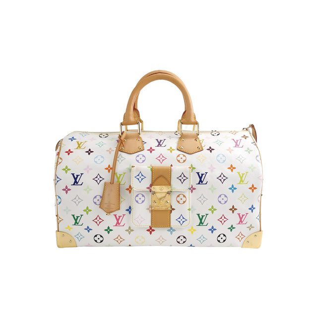 Louis Vuitton x Takashi Murakami Speedy 40 White Multicolor