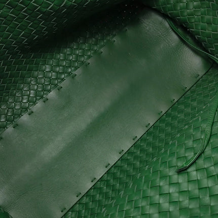 Bottega Veneta Cabat Tote Green Intreccio Leather 40cm