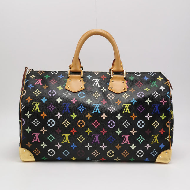 Louis Vuitton x Takashi Murakami Speedy 40 Black Multicolor