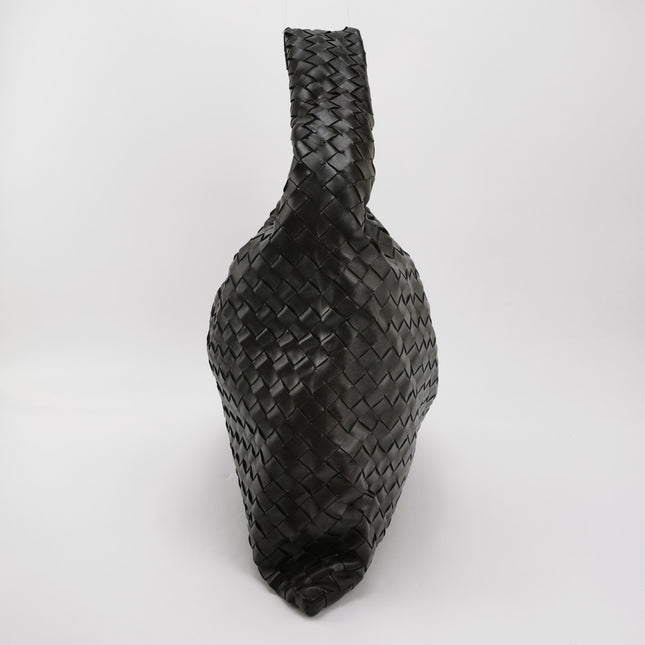 Bottega Veneta Hop Large Leather Fondant Chocolate Brown Hobo Bag