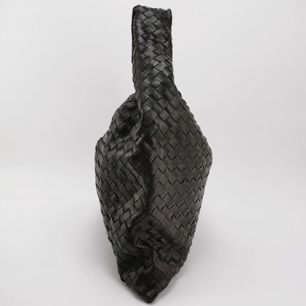 Bottega Veneta Hop Large Leather Fondant Chocolate Brown Hobo Bag