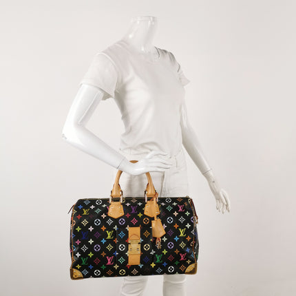 Louis Vuitton x Takashi Murakami Speedy 40 Black Multicolor