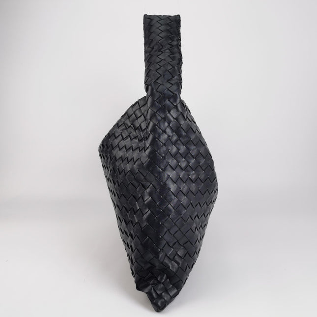 Bottega Veneta Hop Large Leather Navy Hobo Bag 55cm